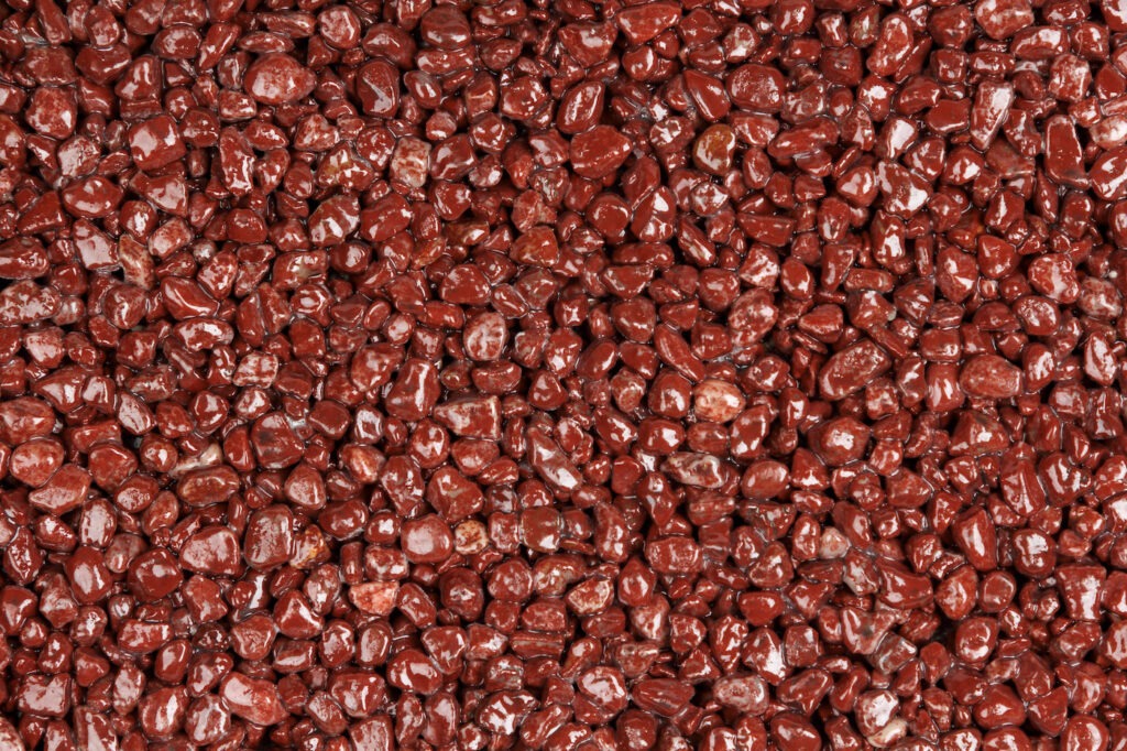 Close up of a natural stone carpet, decorative floor